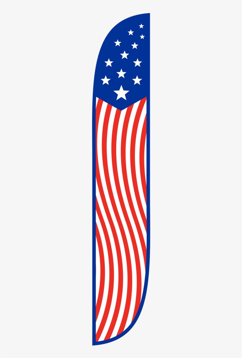 12ft American Flag Old Glory 2 Feather Flag Red White - Flag Of The United States, transparent png