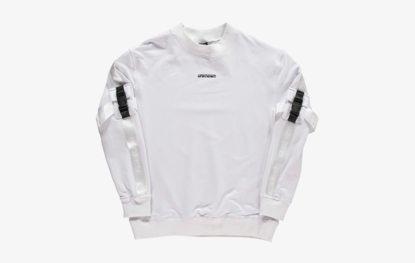 White Tech Crewneck - Cardigan, transparent png