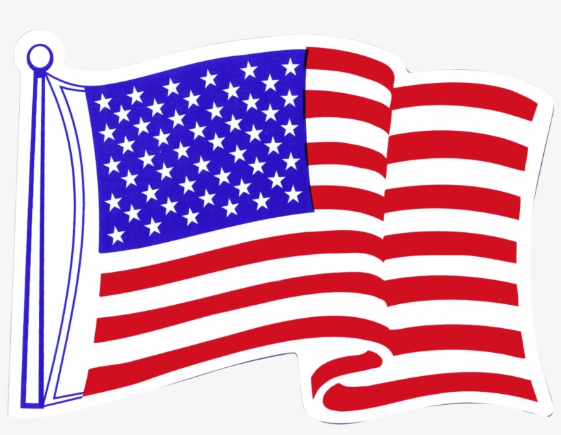 American Flag Fridge Magnet - Us Flag Store American Flag Waving Magnet, transparent png