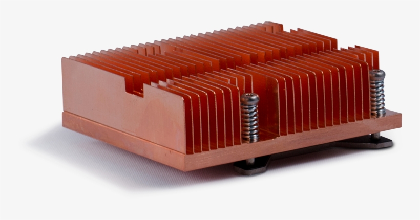 Skived Copper Heatsink With Backplate And Push Pins - Push Pin Backplate, transparent png