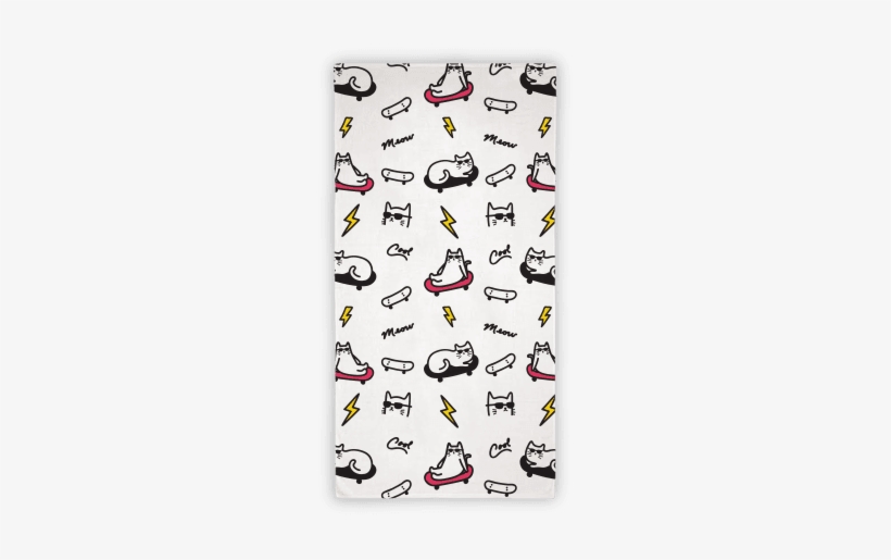 Cool Cats Pattern Towel - Beach Towels, transparent png