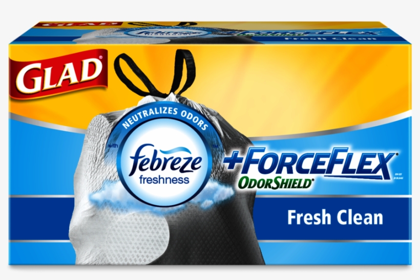 Glad Tall Kitchen Drawstring Trash Bags - Glad Forceflex Odorshield Tall Kitchen Drawstring Trash, transparent png