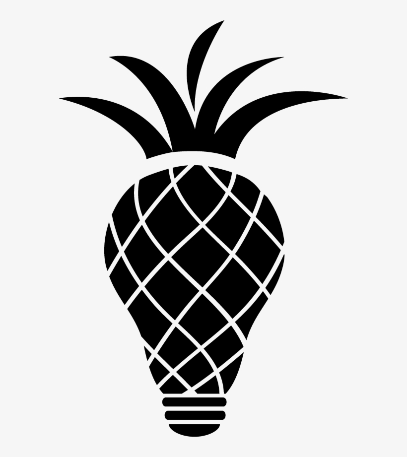 Pics For > Black And White Pineapple Png - Logos Pineapple Png, transparent png
