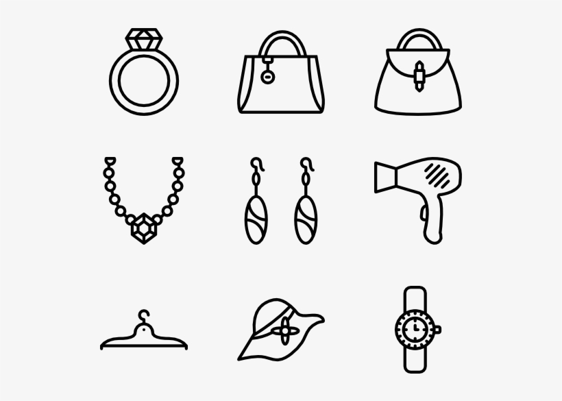 Woman Accessories - Icon For Dashboard Lines, transparent png