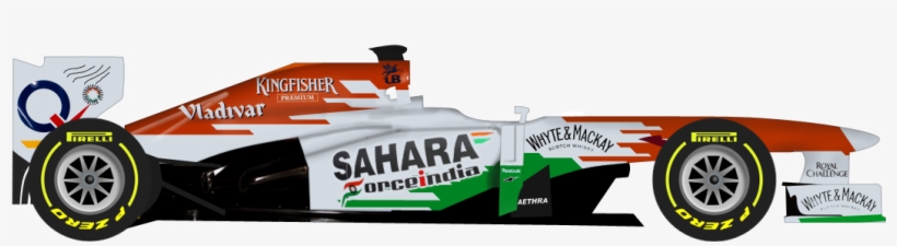 2013 F1 Cars Wearing Retro Liveries - F1 2013 Force India, transparent png