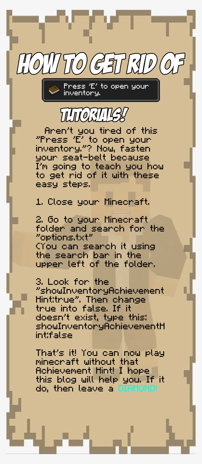 Undefined - Press E To Open Inventory, transparent png