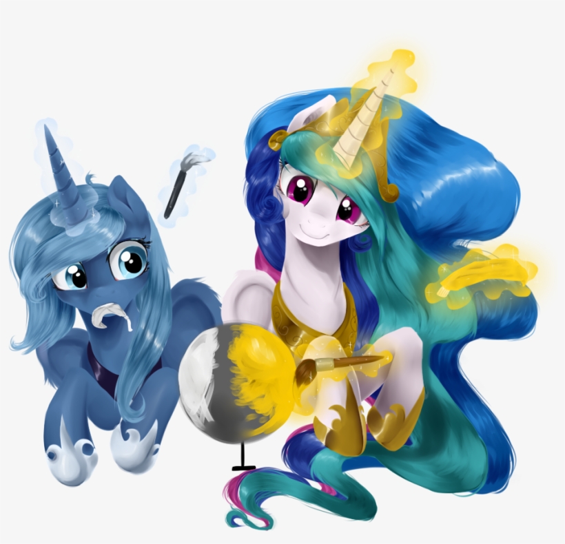 Supermare, Magic, Mouth Hold, Paintbrush, Painting, - Pony, transparent png