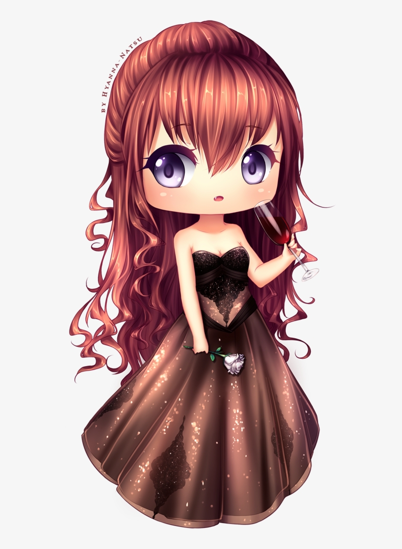 Characters - Long Hair Chibi Girl, transparent png