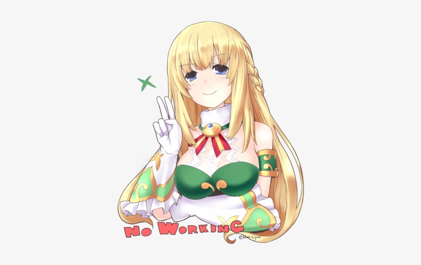 Vert And Shin Jigen Game Neptune Vii) Drawn By Eencya - Smug Vert, transparent png