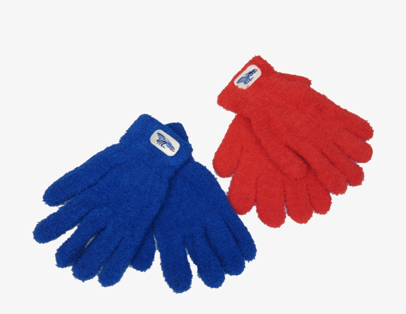 Power Dragon Fuzzy Gloves - Blue, transparent png