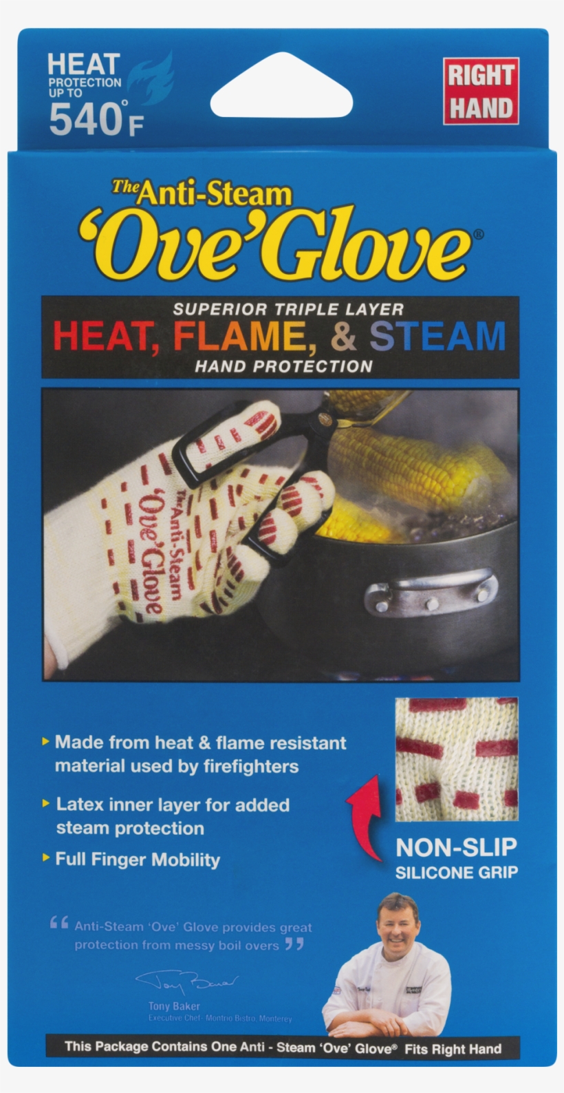 The Antisteam 'ove' Glove Hand Protection Right Hand, Ove Glove The