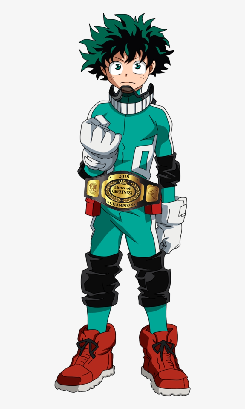 0 1520397004585 Hero Of Greatness Champion Belt Of - Boku No Hero Academia Midoriya Png, transparent png
