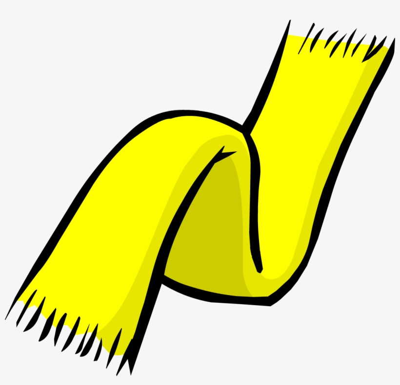Yellow Scarf Clothing Icon Id 172 - Club Penguin Scarf, transparent png