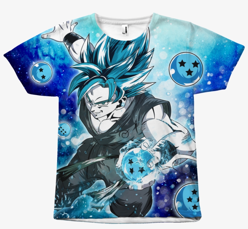 Goku Ssj Blue With Dragon Balls - Goku Ssj Blue, transparent png