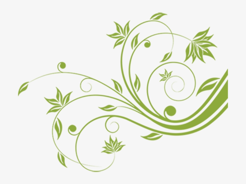 Flourish - Floral Scroll, transparent png