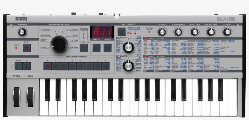 Korg Intros 15th Anniversary Microkorg Platinum - Microkorg Platinum, transparent png