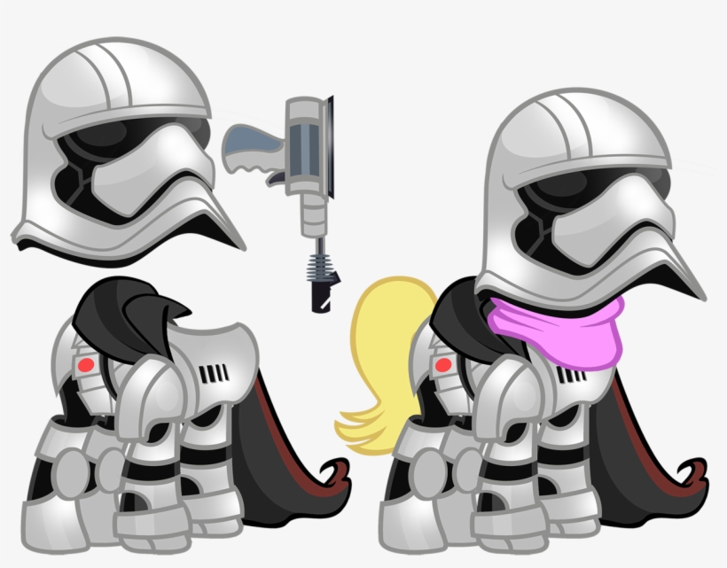 Pixelkitties, Blaster, Captain Phasma, Cloak, Clothes, - Stormtrooper Pony, transparent png