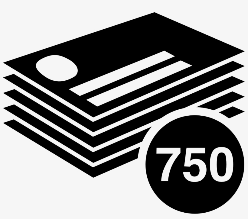 Business Cards Stack 750 Pieces - Icono Tarjetas De Visita Png, transparent png