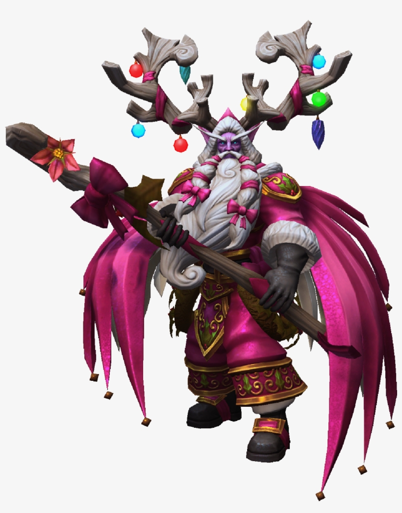 Malfurion Winter Veil Greatfather Rosy Skin - Illustration, transparent png