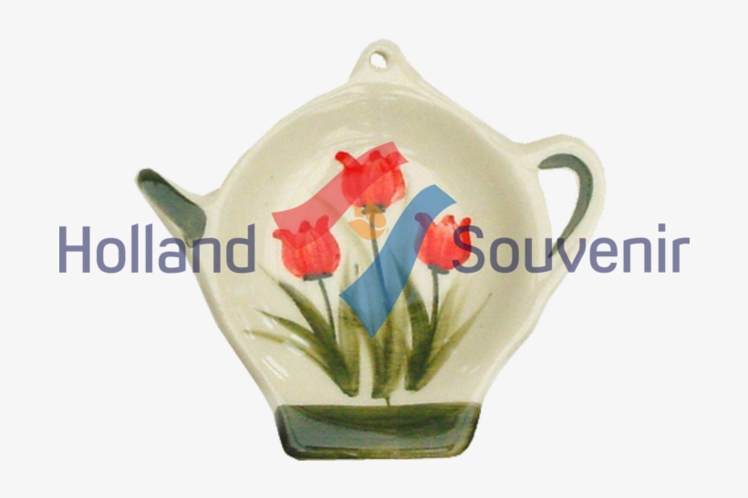 Teabag Tray Red Tulip - Ceramic, transparent png
