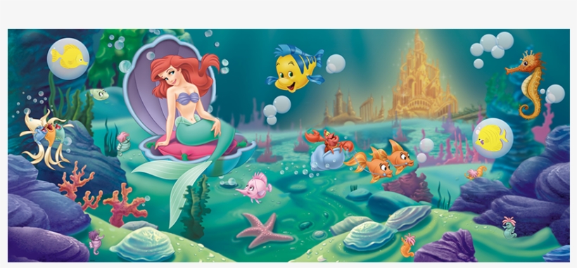 Little Mermaid Wall Mural Uk, transparent png