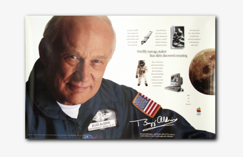 Buzz Aldrin Poster - Poster, transparent png