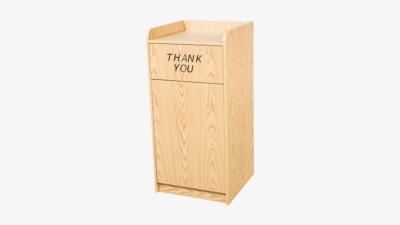 Oak Street M8520 Oak Assembled Trash Receptacle, Cabinet - Oak St. Trash Can Enclosure, W/tray Shf Oak - M8520dpimd6009-oak-una, transparent png