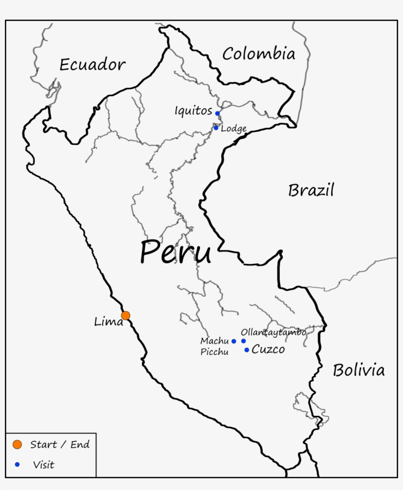 Peru Map - Map, transparent png