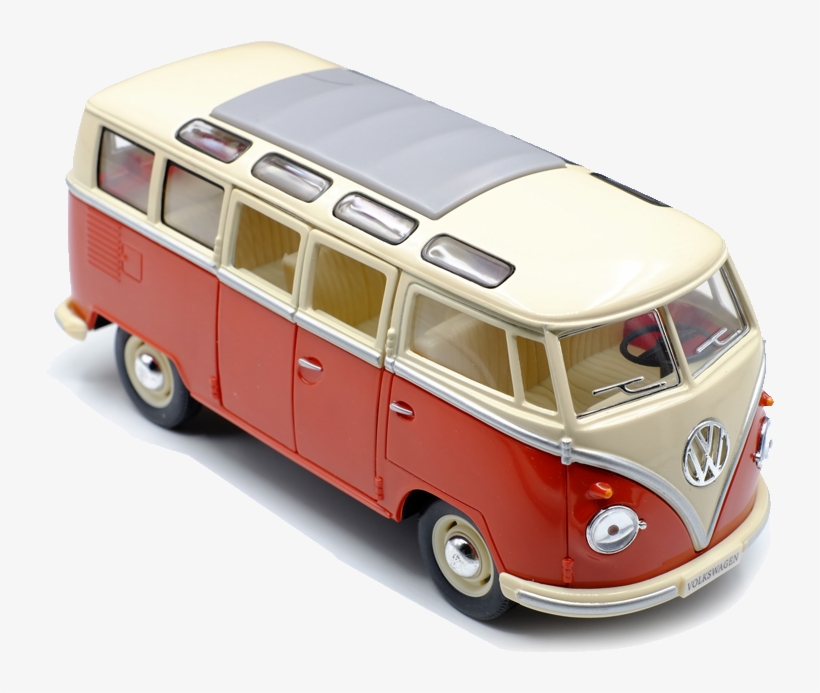 Retro 60's Volkswagen Van - Model Car, transparent png