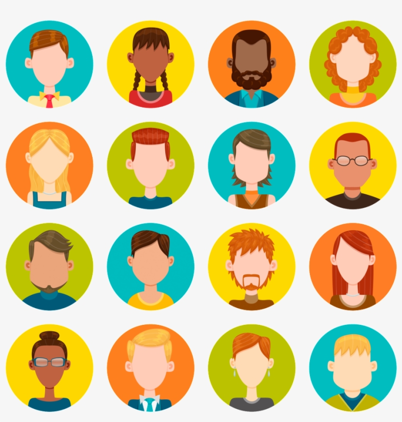 Round Character Avatar Vector Icon Icom - Vector Graphics, transparent png