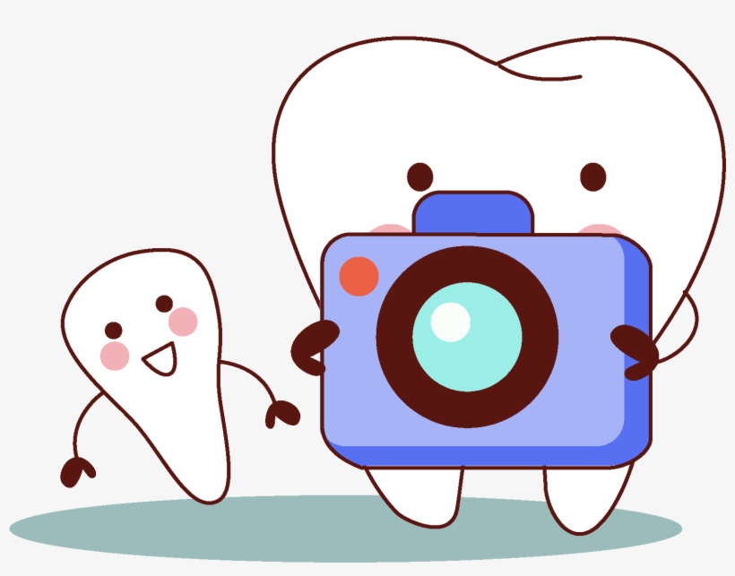 Cartoon Camera Tooth Element - Camera, transparent png