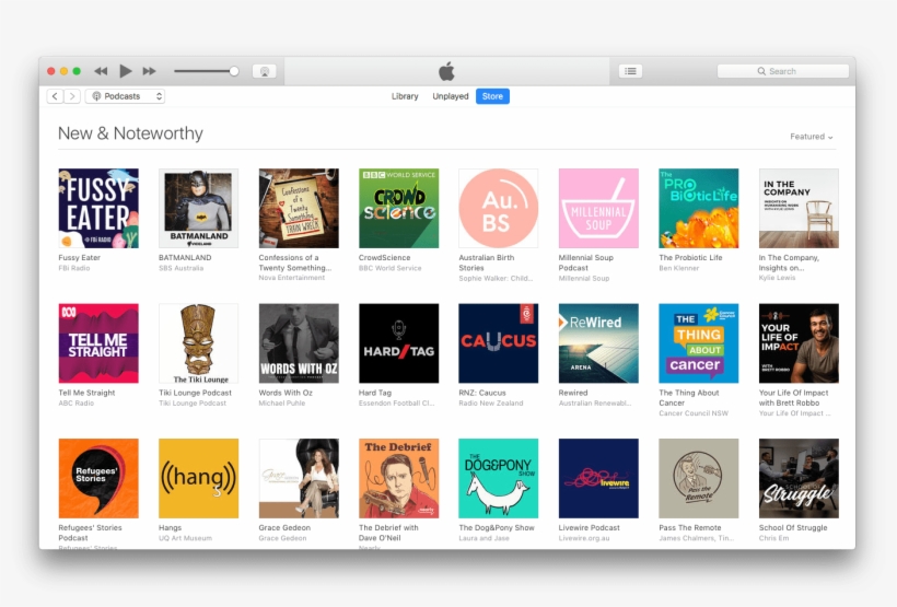 Itunes New And Noteworthy Podcasts - Podcast List Itunes, transparent png