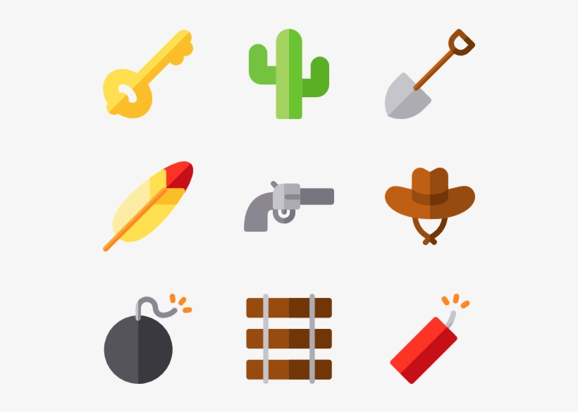 Wild West - Flat Icon Cowboy, transparent png