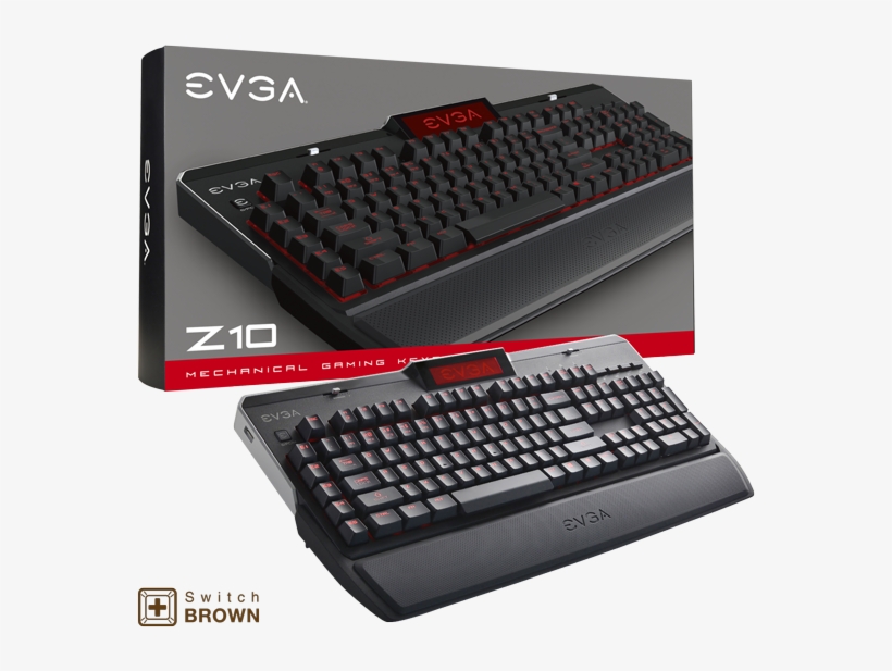 Evga 802 Zt N101 Kr Z10 Gaming Keyboard, Red Backlit - Evga Z10 Mechanical Keyboard, transparent png