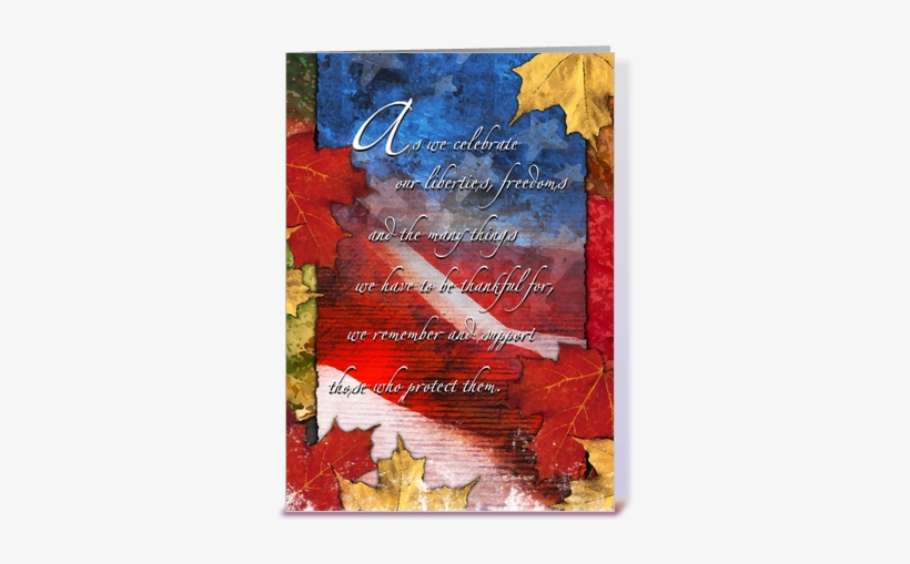 Card Front Large - Patriotic Thanksgiving, transparent png