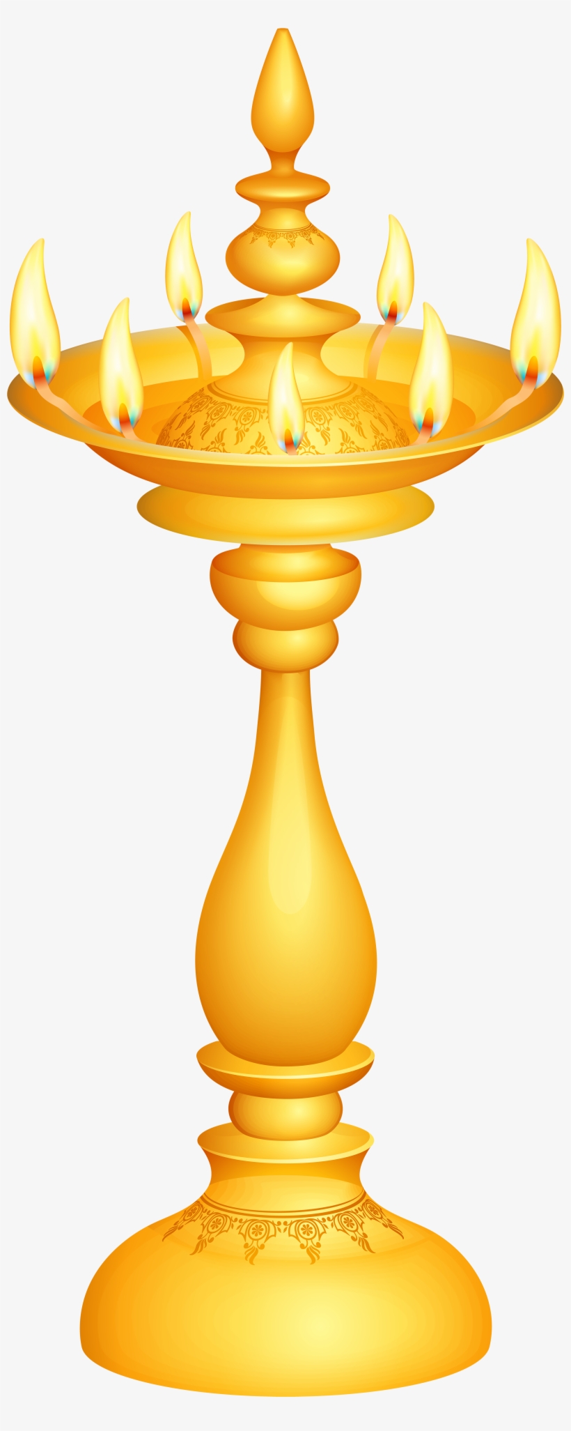 Indian Deco Candlestick Png Clip Art - Happy Diwali 2017 Png, transparent png