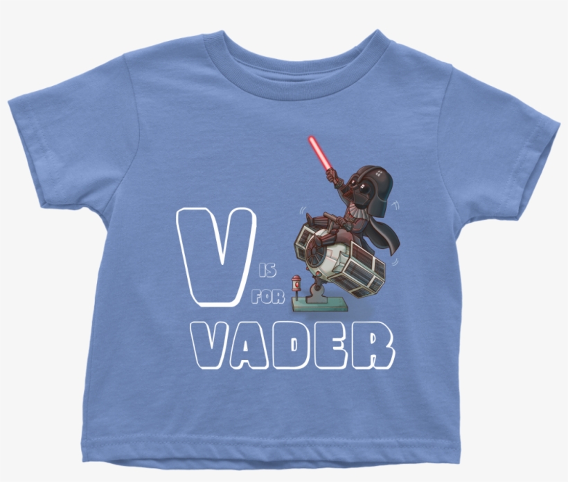Star Wars V Is For Darth Vader Toddler T Shirt - T-shirt, transparent png