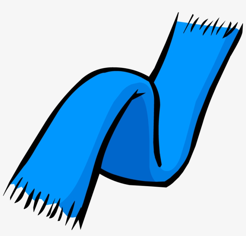 Banner Free Library Image Blue Club Penguin Rewritten - Blue Scarf Clipart, transparent png