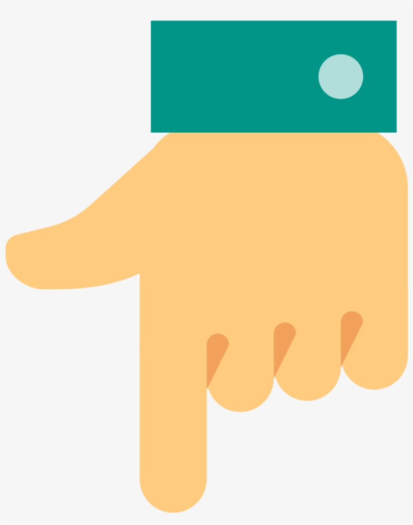 Go To Image - Down Hand Icon Png, transparent png