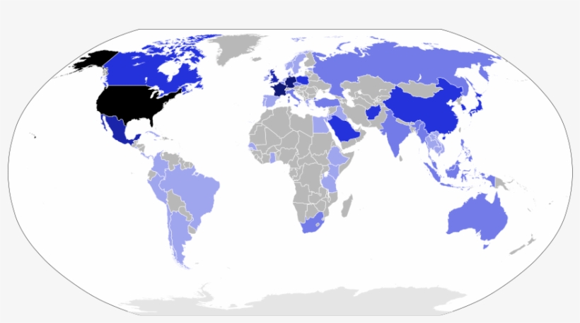 Barack Obama Foreign Trips - Metric System Map, transparent png