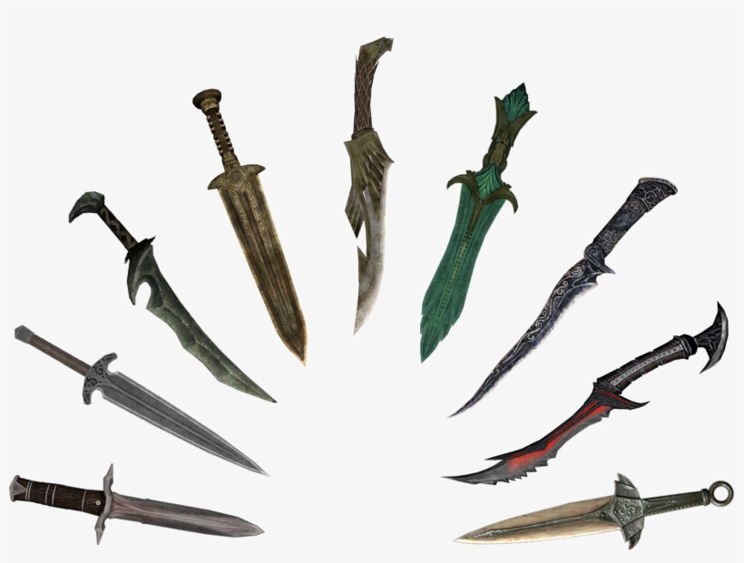 How To Draw Skyrim Elves - Adagas Skyrim, transparent png