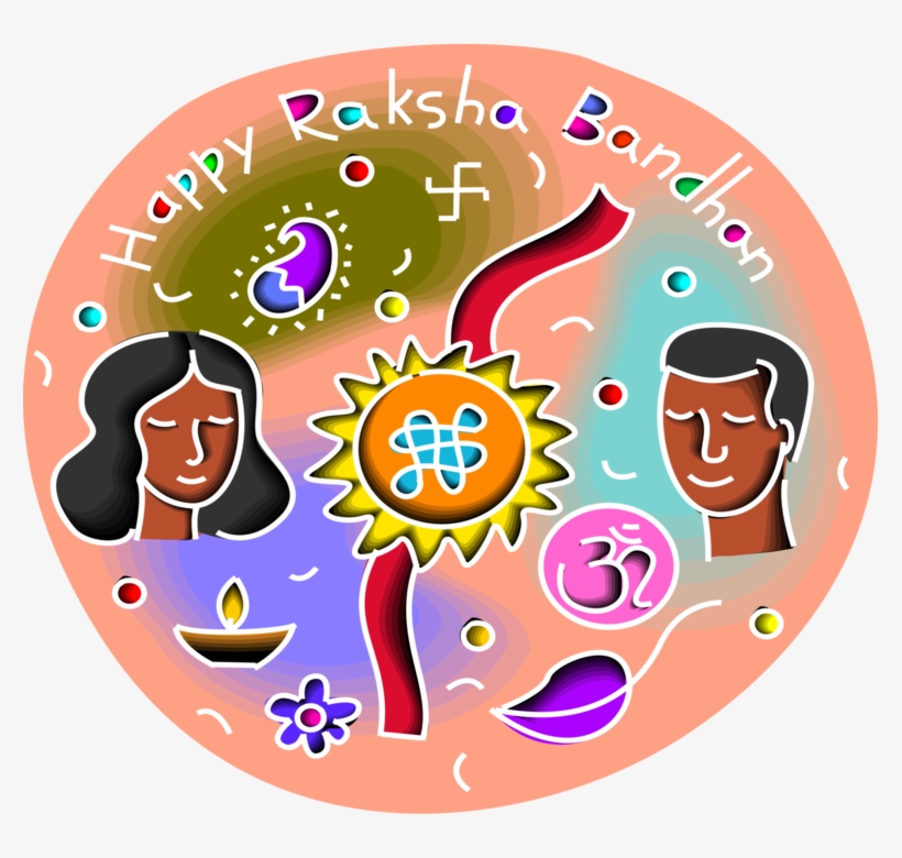 Vector Illustration Of Raksha Bandhan Rakhi Hindu Festival - Festival, transparent png