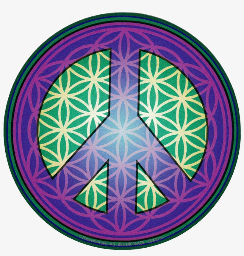 Flower Of Life Peace Symbol - Blume Des Lebens Windlicht, transparent png
