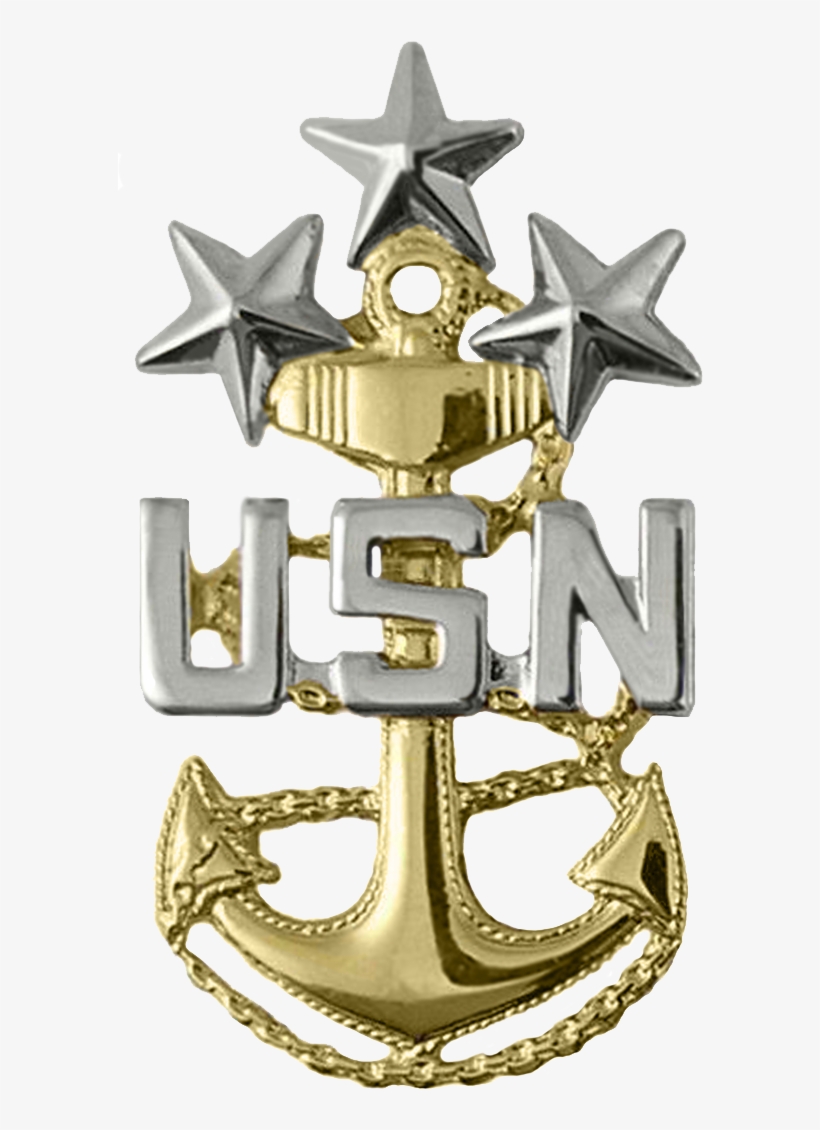Mcpon Collar Device And Crow Clipart - Master Chief Insignia, transparent png