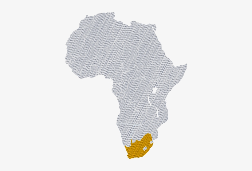 Southafrica - Black And White High Resolution Africa Map, transparent png