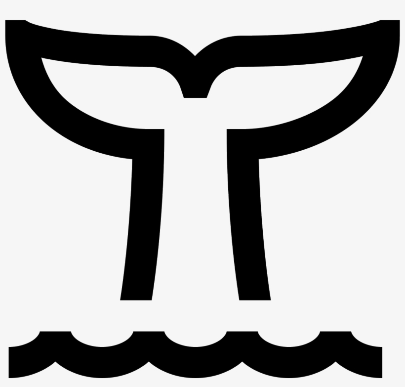 Tail Of Whale Icon - Whales, transparent png