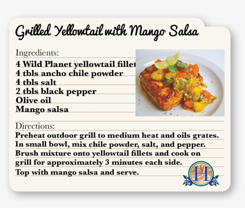 Grilled Yelowtail With Mango Salad - Bruschetta, transparent png
