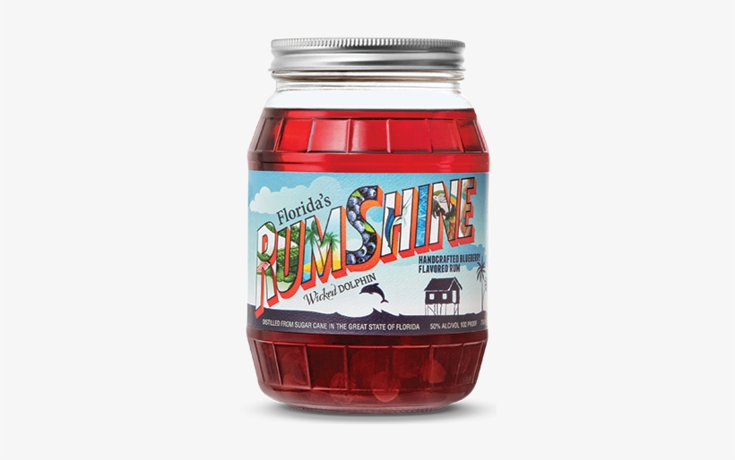 Blueberry Rumshine - Wicked Dolphin Strawberry Rumshine, Cape Coral (750ml), transparent png