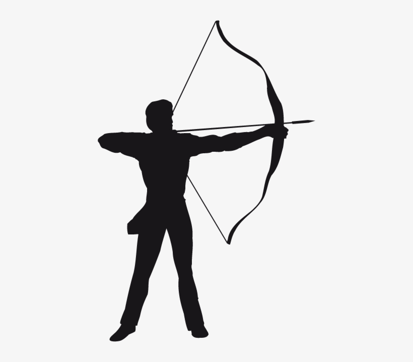 Archery Silhouette, transparent png