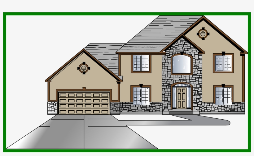 Royalty Free Stock Appealing Of A Cute Cottage Farm - Big House Clip Art House, transparent png
